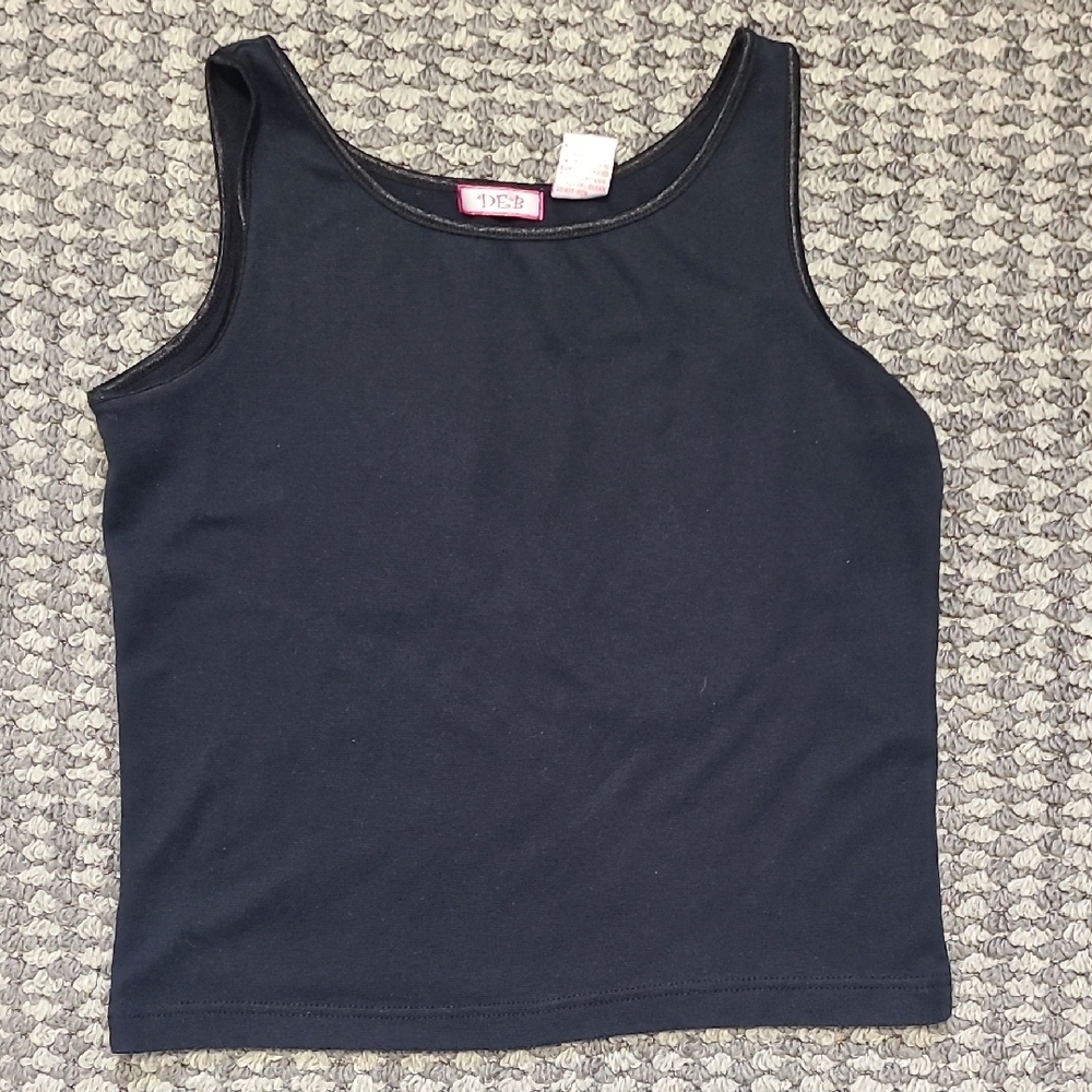 DEB Y2K deb Black Tank‎ Top M